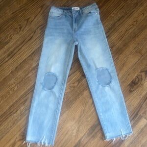 High rise straight leg